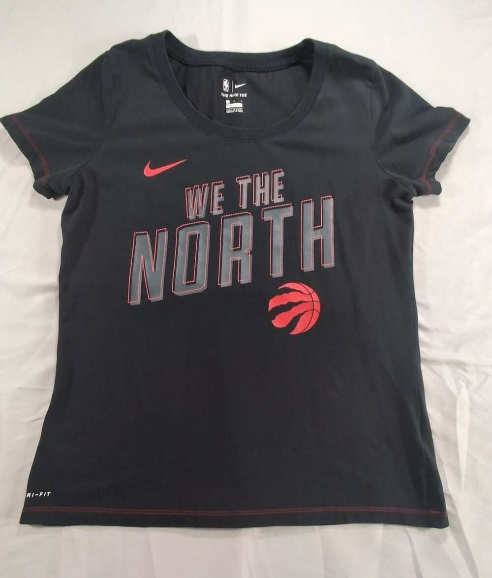 Nike Toronto Raptors We The North Dri-Fit Graphic T-Shirt Black Women's Large